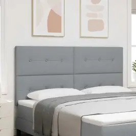 Galvūgalis Su Galvūgalio Šviesiai Pilka 180 Cm Dirbtinė Oda