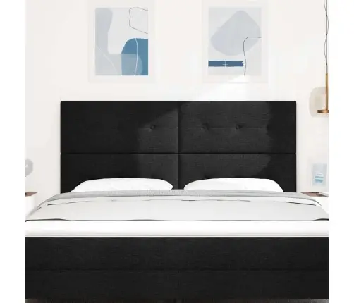 Galvūgalis Su Galvūgalio Juoda 180 Cm Dirbtinė Oda