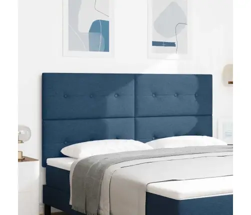 Galvgalis Ar Galvas Klāju Zila 180 Cm Mākslīgā Āda Vidaxl