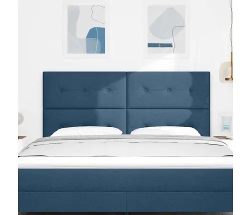 Galvgalis Ar Galvas Klāju Zila 180 Cm Mākslīgā Āda Vidaxl