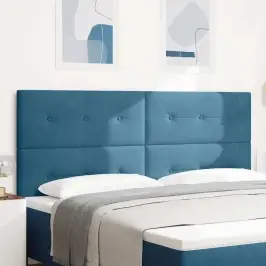 Galvgalis Ar Galvas Klāju Tumši Zils 200 Cm Mākslīgā Āda Vidaxl