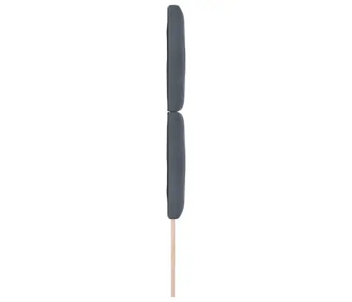 Tumši Pelēks Samts Gultas Galvgals Ar Dimanta Blokiem - 80 Cm Vidaxl