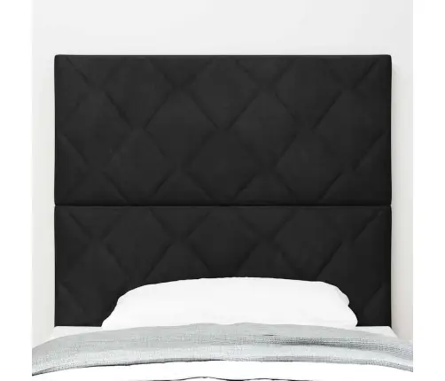 Galvgalis Ar Galvas Klāju Melna 90 Cm Samts Vidaxl