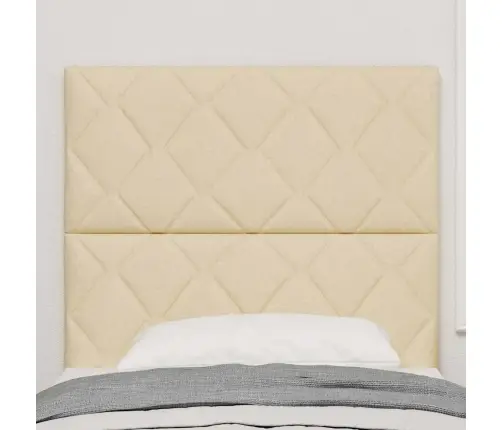 Galvgalis Ar Galvas Klāju Krēmkrāsa 100 Cm Mākslīgā Āda Vidaxl