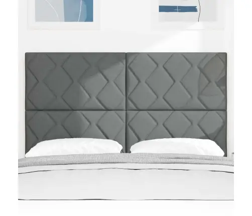 Galvūgalis Su Galvūgalio Tamsiai Pilka 160 Cm Dirbtinė Oda