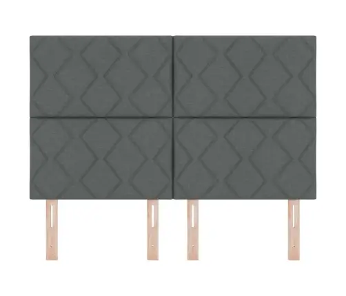 Galvūgalis Su Galvūgalio Tamsiai Pilka 160 Cm Dirbtinė Oda