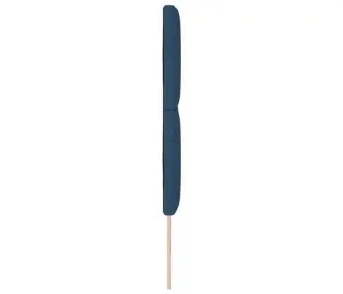 Auduma Gultas Galvgalis Ģeometriskais Zila 160 Cm Audums Vidaxl