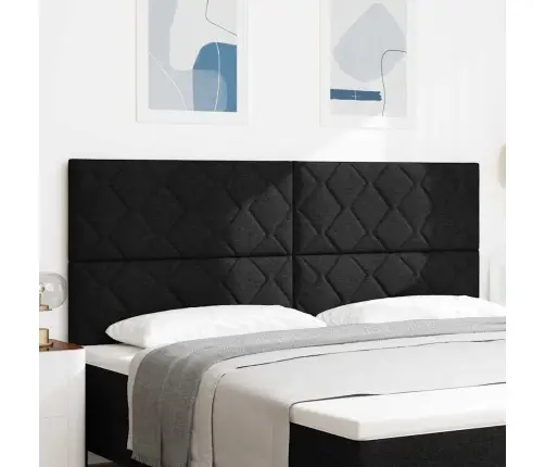 Galvgalis Ar Galvas Klāju Melna 200 Cm Mākslīgā Āda Vidaxl