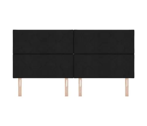 Galvgalis Ar Galvas Klāju Melna 200 Cm Mākslīgā Āda Vidaxl