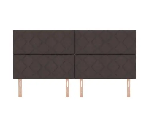 Galvūgalis Su Galvūgalio Tamsiai Rudas 200 Cm Dirbtinė Oda