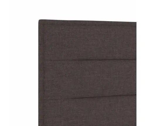 Led Gultas Galva Līniju Dizainā Tumši Brūna 80 Cm Audums Vidaxl