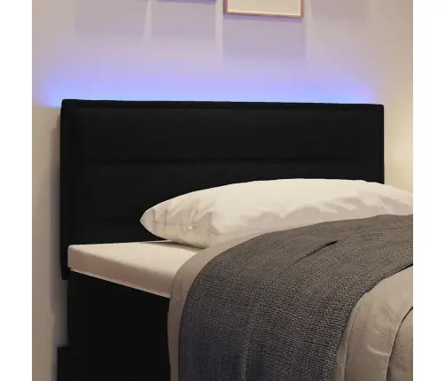 Led Peatoed Led -Ribatuledega Peaga Must 90 Cm Kangas