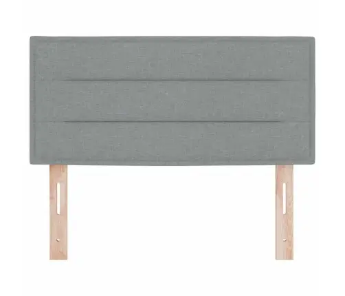 Led Gultas Galvs Līniju Dizains Gaiši Pelēks 100 Cm Audums Vidaxl