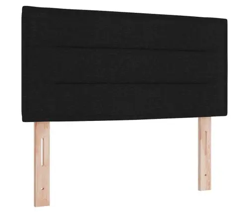 Led Galvgalis Līniju Dizains Melns 100 Cm Audums Vidaxl