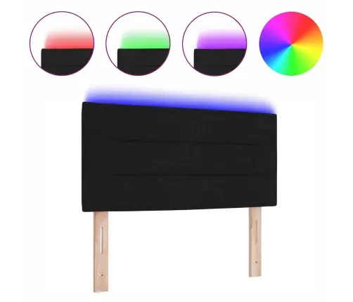 Led Galvūgalis Su Galvūgalio Juoda 100 Cm Poliesteris