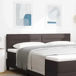 Led Galvūgalis Su Galvūgalio Tamsiai Rudas 180 Cm Poliesteris