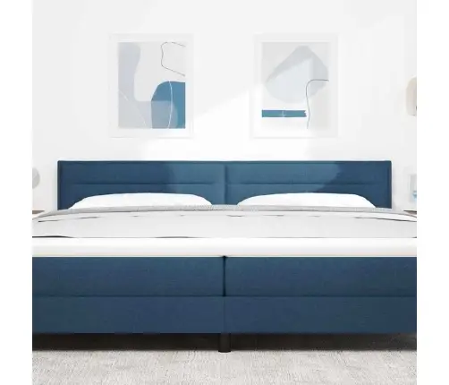 Led Gultas Galva Ar Galvas Klāju Zila 200 Cm Poliesters Vidaxl