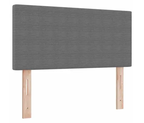 Led Galvas Balsts - Vienkāršs Dizains, Gaiši Pelēks, 80 Cm Garš, Samta Audums Vidaxl