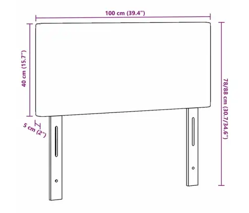 Led Gultas Galva Ar Galvas Klāju Krēmkrāsa 100 Cm Poliesters Vidaxl