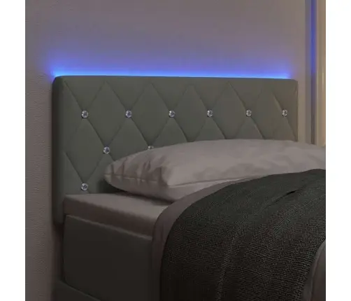 Led Galvūgalis Su Galvūgalio Šviesiai Pilka 80 Cm Poliesteris