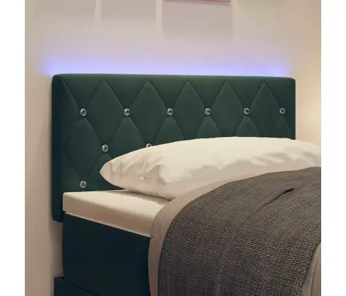 Led Galvūgalis Su Galvūgalio Tamsiai Žalia 80 Cm Poliesteris