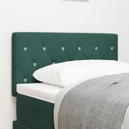 Led Gultas Galvgalis Rombu Raksts Tumši Zaļa 80 Cm Samts Vidaxl Led Gultas Galvgalis Rombu Raksts Tumši Zaļa 80 Cm Samts Vidaxl