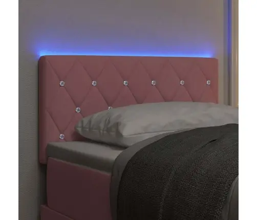 Led Gultas Galva Ar Galvas Klāju Rozā 80 Cm Poliesters Vidaxl