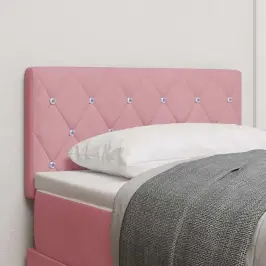 Led Gultas Galva Ar Galvas Klāju Rozā 80 Cm Poliesters Vidaxl