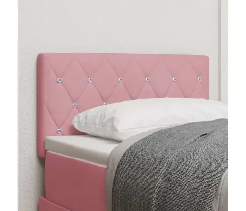 Led Gultas Galva Ar Galvas Klāju Rozā 80 Cm Poliesters Vidaxl