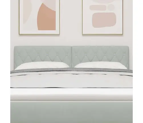 Led Peatoed Led -Ribatuledega Peaga Helehall 144 Cm Samet