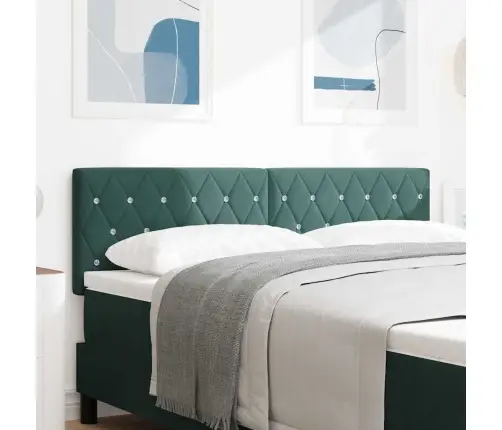 Led Galvūgalis „Argyle“ Tamsiai Žalia 144 Cm Aksomas