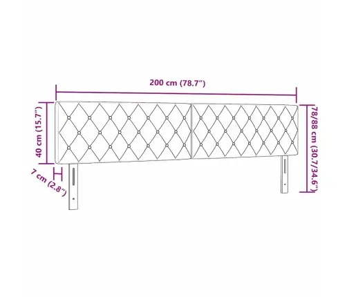 Led Galvas Balsts Ar Kristāla Pogām, Tuftēts, Tumši Pelēks, 100 Cm, Samts Vidaxl