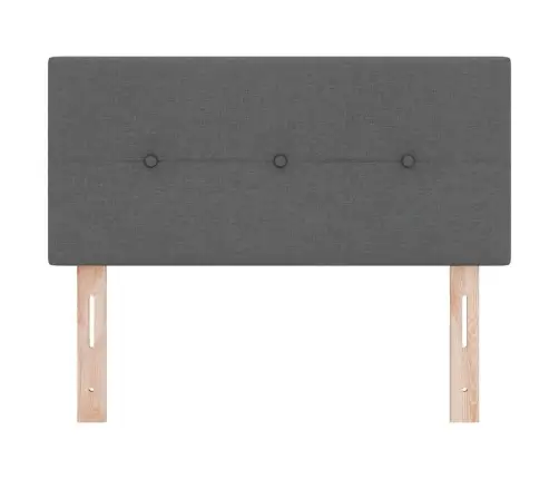 Led Gultas Galvgalis, Tumši Pelēks, 80 Cm, Pogu Izšuvums Vidaxl