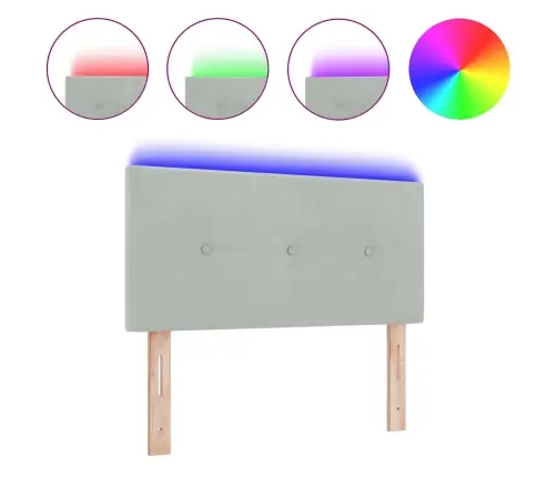 Led Peatoed Led -Ribatuledega Peaga Helehall 80 Cm Polüester