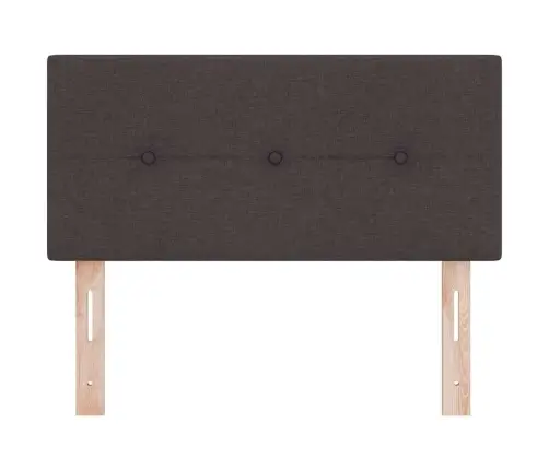 Peatoed Led -Ribatuledega Peaga Tume Pruun 90 Cm Kangas