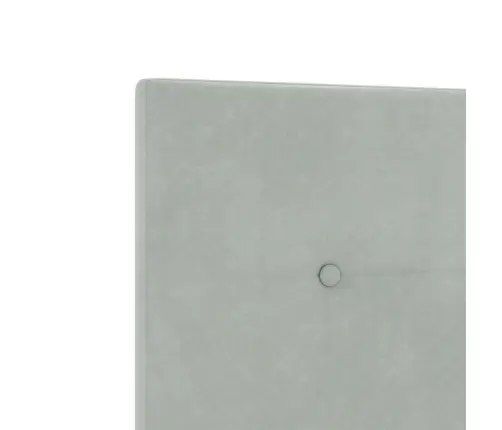 Led Galvas Dēlis Ar Pogu Tuftēšanu, Gaiši Pelēks, 90 Cm, Samts Vidaxl