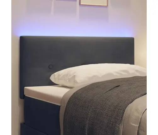 Led Galvas Dēlis Ar Pogu Izšuvumu Tumši Pelēks 90 Cm Samts Vidaxl Led Galvas Dēlis Ar Pogu Izšuvumu Tumši Pelēks 90 Cm Samts Vidaxl