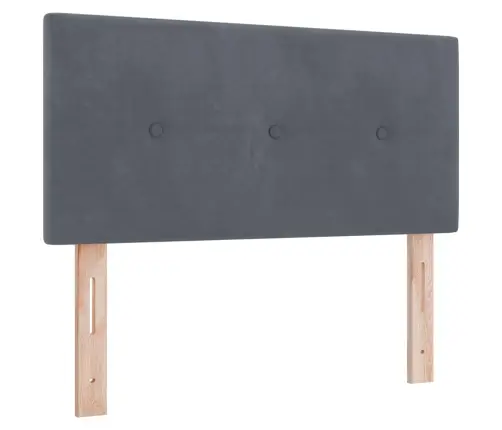 Led Galvas Dēlis Ar Pogu Izšuvumu Tumši Pelēks 90 Cm Samts Vidaxl