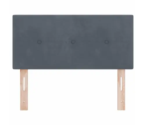 Led Galvas Dēlis Ar Pogu Izšuvumu Tumši Pelēks 90 Cm Samts Vidaxl Led Galvas Dēlis Ar Pogu Izšuvumu Tumši Pelēks 90 Cm Samts Vidaxl