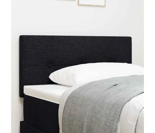 Led Galvas Balsts Pogu Pufēta Melns 100 Cm Audums Vidaxl