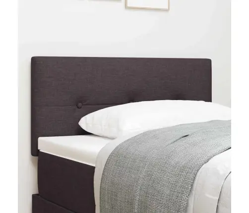 Led Galvas Atzveltne Ar Pogām, Tumši Brūnā, 100 Cm Vidaxl