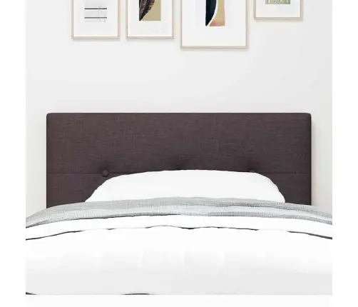 Led Galvas Atzveltne Ar Pogām, Tumši Brūnā, 100 Cm Vidaxl