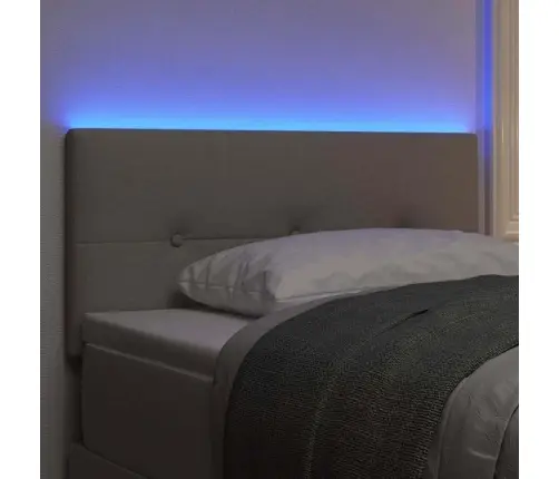 Taupe Led Galvas Dēlis, 100 Cm, Audums Vidaxl Taupe Led Galvas Dēlis, 100 Cm, Audums Vidaxl