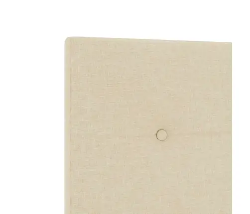 Led Gultas Galvgalis Ar Galvas Klāju Krēmkrāsa 100 Cm Audums Vidaxl