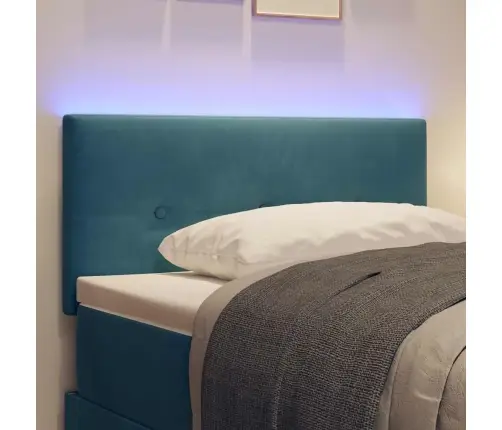 Peats Led -Ribatuledega Peaga Reguleeritav Sinine 100 Cm Samet