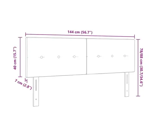 Led Peatoed Led -Ribatuledega Peaga Sinine 144 Cm Polüester