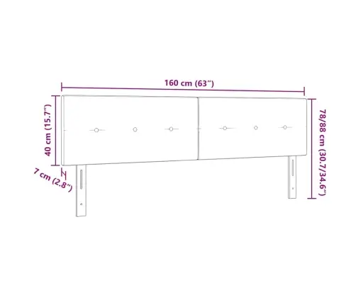 Led Peatoed Led -Ribatuledega Peaga Tume Pruun 160 Cm Polüester