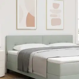 Led Galvūgalis Su Galvūgalio Šviesiai Pilka 180 Cm Poliesteris