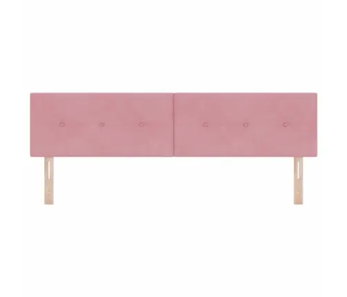 Led Gultas Galva Ar Galvas Klāju Rozā 180 Cm Poliesters Vidaxl