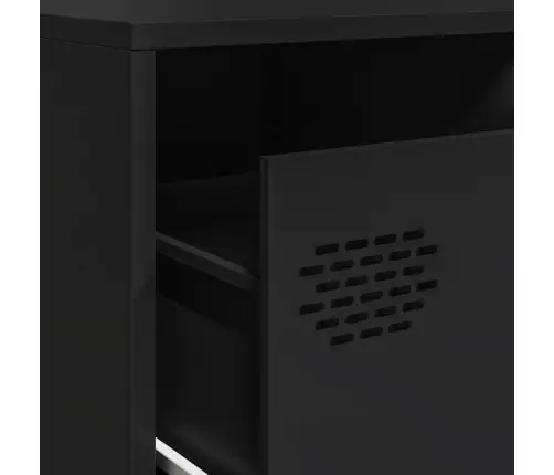 Tv Skapītis, Melns, 202X39X43,5 Cm, Auksti Velmēts Tērauds Vidaxl